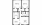 2 Bed 1 Bath - 2 bedroom floorplan layout with 1 bath and 830 square feet.
