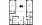 2 Bed 2 Bath - 2 bedroom floorplan layout with 2 baths and 1115 square feet.