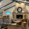 lounge room with a fireplace and seating